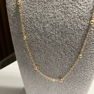 Gold filled beaded necklace